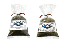 Fleur de sel au thym et fleur de sel au basilic